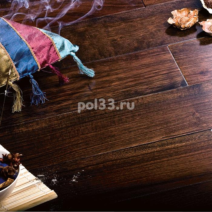 Массивная доска Parketoff коллекция Exotic Орех бирманский черный натуральный купить в Калуге по низкой цене
