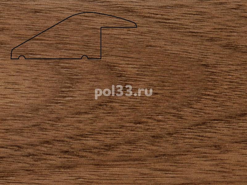 Плинтуса и пороги Pedross Молдинг массивный разноуровневый Орех купить в Калуге по низкой цене