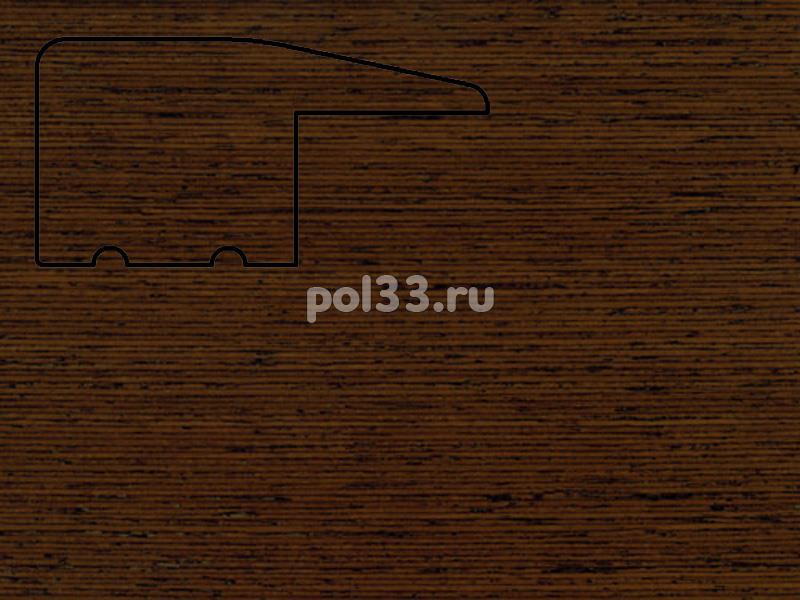 Плинтуса и пороги Pedross Молдинг массивный завершающий Венге купить в Калуге по низкой цене