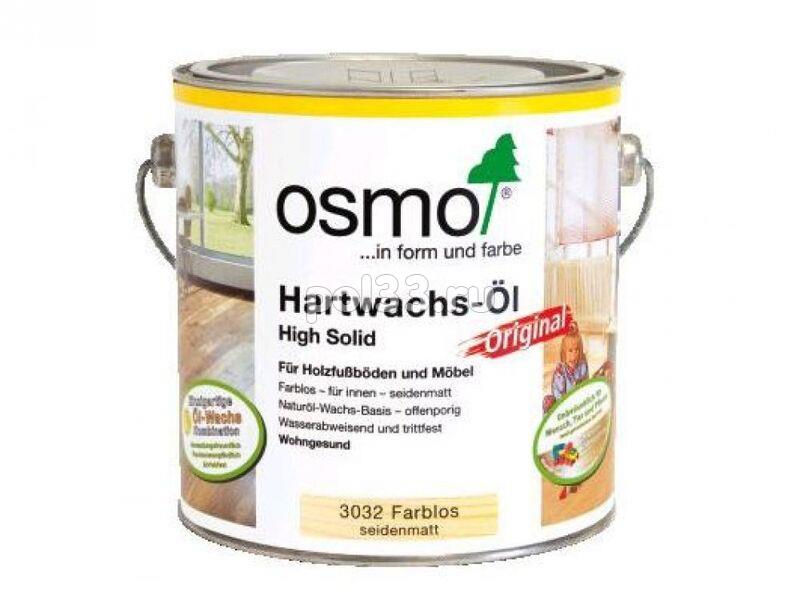 Масло  Osmo Hartwachs-Ol seidenmatt 3032 0,75 л купить в Калуге по низкой цене