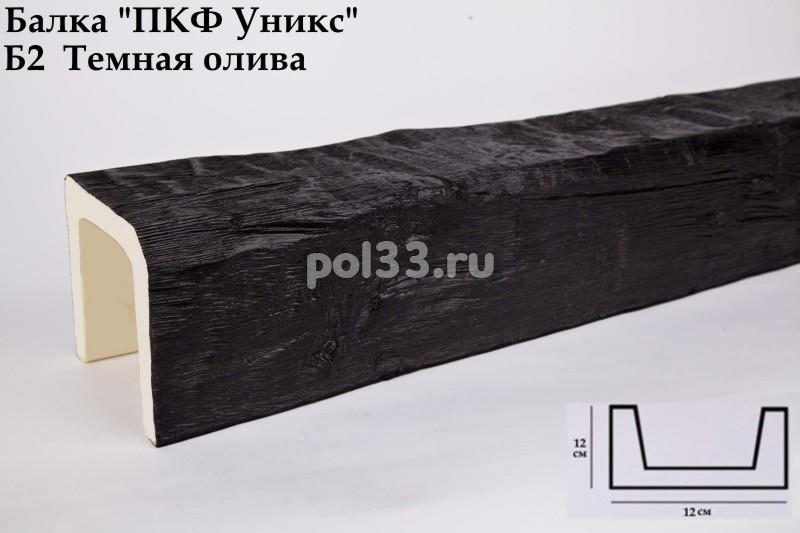 Балка декоративная Уникс Классика Б2 Окрашенная Тёмная олива купить в Калуге по низкой цене
