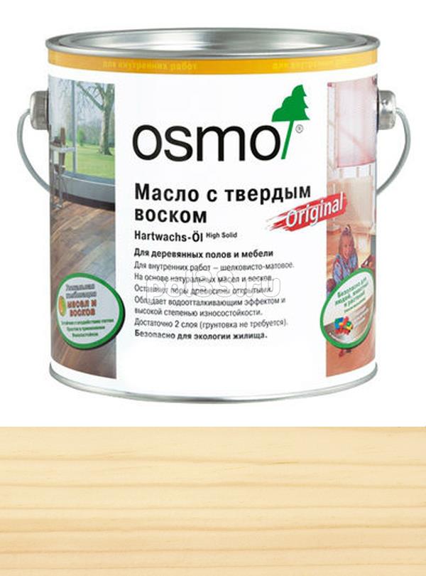 Масло с твердым воском для пола Osmo Hartwachs-Ol Original 3062 бесцветное Матовое (0.75 л) купить в Калуге по низкой цене