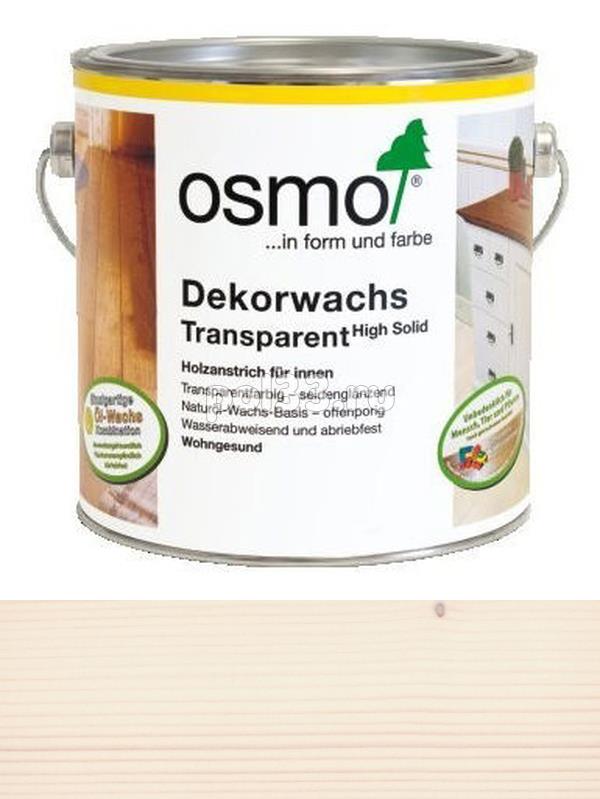 Цветное масло с тведым воском Osmo Dekorwachs Transparent 3111 Белое (0.75 л) купить в Калуге по низкой цене
