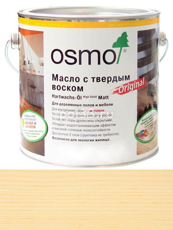 Масло с твердым воском для пола c антискользящим эффектом Osmo Hartwachs-Ol Anti-Rutsch 3089 бесцветное Шелковисто-матовое R11 (0.75 л) купить в Калуге по низкой цене