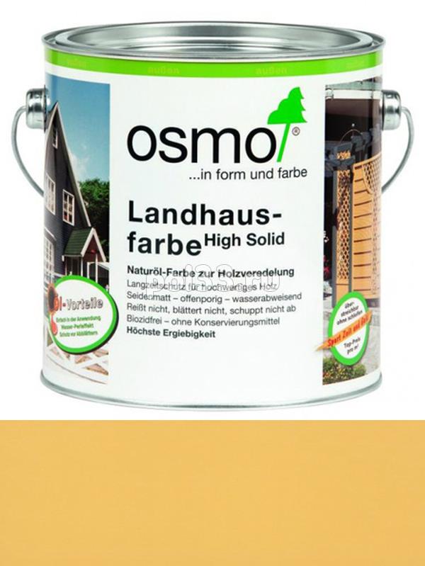 Непрозрачная краска Osmo Landhausfarbe 2205 Ярко-желтая (0.75 л) купить в Калуге по низкой цене