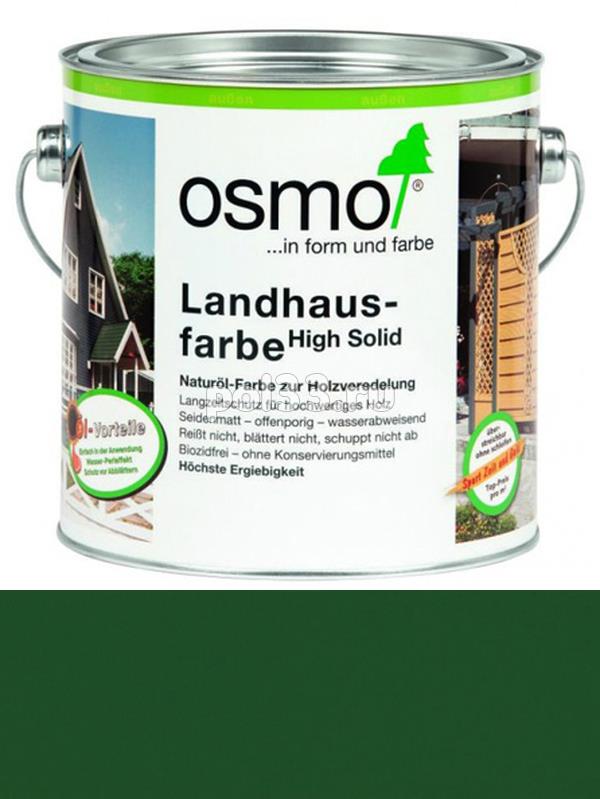 Непрозрачная краска Osmo Landhausfarbe 2404 Темно-зеленая (0.75 л) купить в Калуге по низкой цене