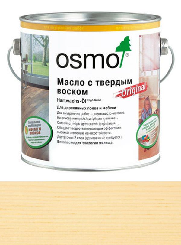 Масло с твердым воском для пола Osmo Hartwachs-Ol Original 3032 Бесцветное шелковисто-матовое (2.5 л) купить в Калуге по низкой цене