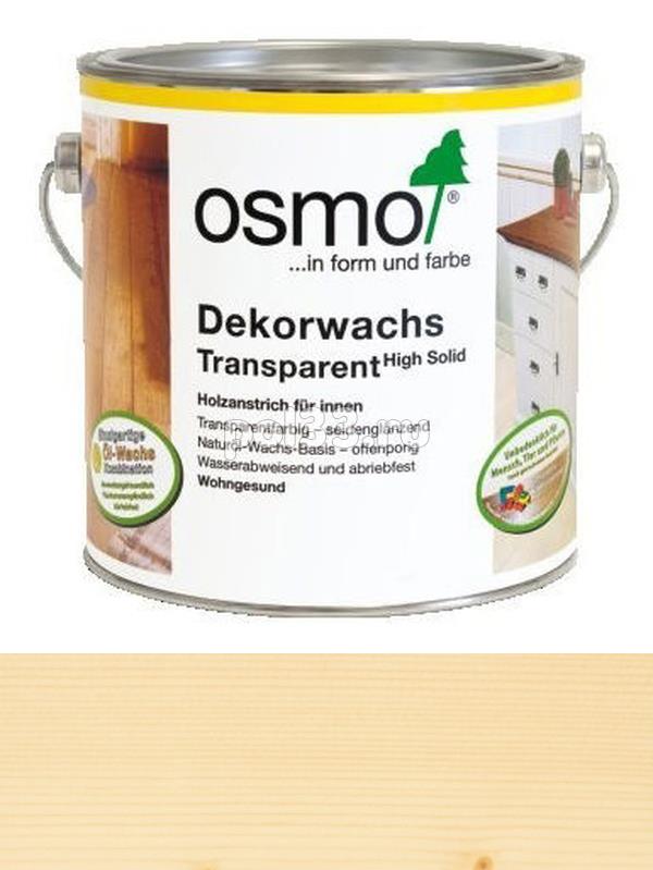 Цветное масло с тведым воском Osmo Dekorwachs Transparent 3101 Бесцветное (2.5 л) купить в Калуге по низкой цене