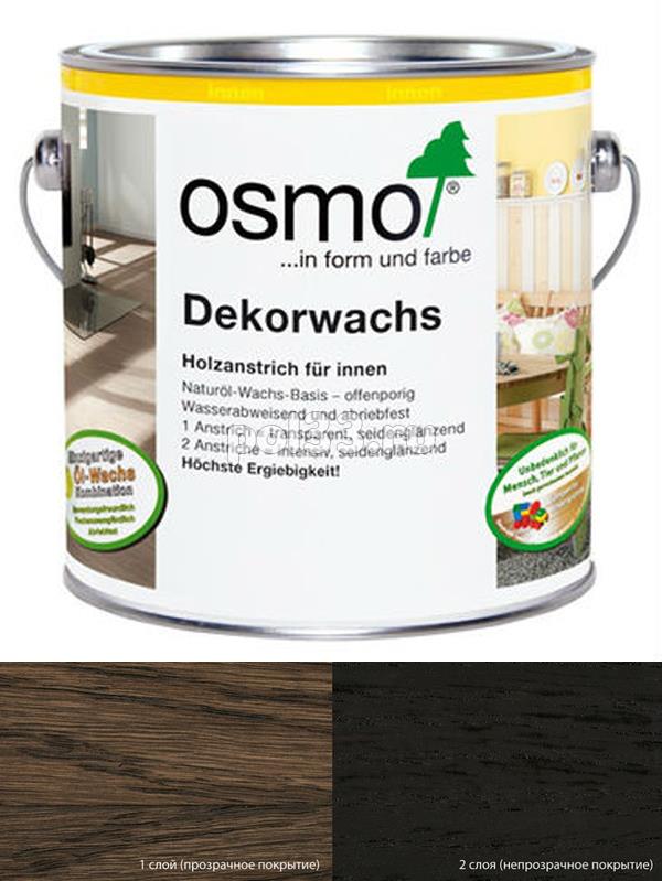 Цветное масло с тведым воском Osmo Dekorwachs Intensive (Creativ) 3169 Черное (2.5 л) купить в Калуге по низкой цене