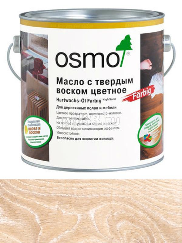 Цветное масло с твердым воском Osmo Hartwachs-Ol Farbig 3040 Белое (2.5 л) купить в Калуге по низкой цене