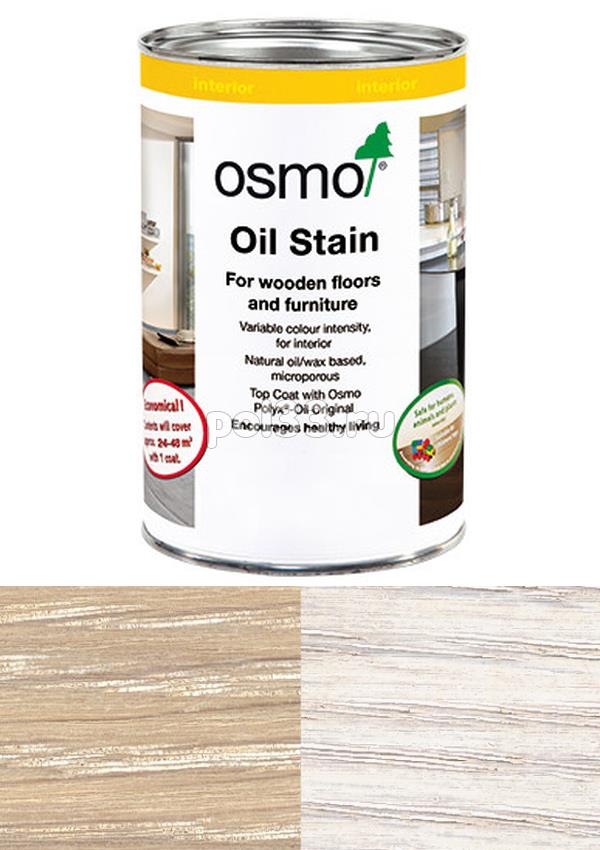 Цветной бейц (морилка) Osmo Ol-Beize 3501 Белый прозрачный/интенсивный (2.5 л) купить в Калуге по низкой цене