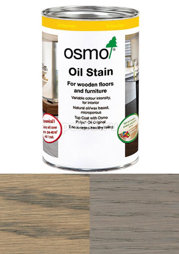 Цветной бейц (морилка) Osmo Ol-Beize 3512 Серебристо-серый прозрачный/интенсивный (2.5 л) купить в Калуге по низкой цене