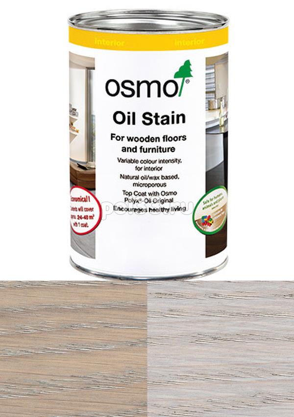 Цветной бейц (морилка) Osmo Ol-Beize 3518 Светло-серый прозрачный/интенсивный (2.5 л) купить в Калуге по низкой цене