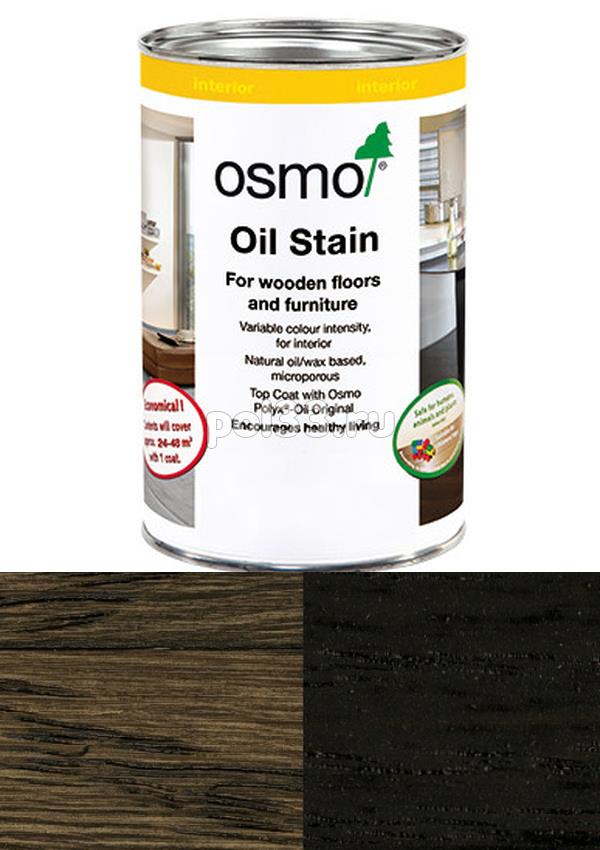 Цветной бейц (морилка) Osmo Ol-Beize 3590 Черный прозрачный/интенсивный (2.5 л) купить в Калуге по низкой цене