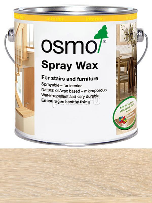 Воск Osmo для распыления Spritz Wachs 3066 Белый прозрачный (0.5 л) купить в Калуге по низкой цене