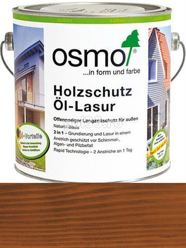 Защитное масло-лазурь для древесины Osmo Holz-Schutz Ol Lasur 707 Орех (2.5 л) купить в Калуге по низкой цене