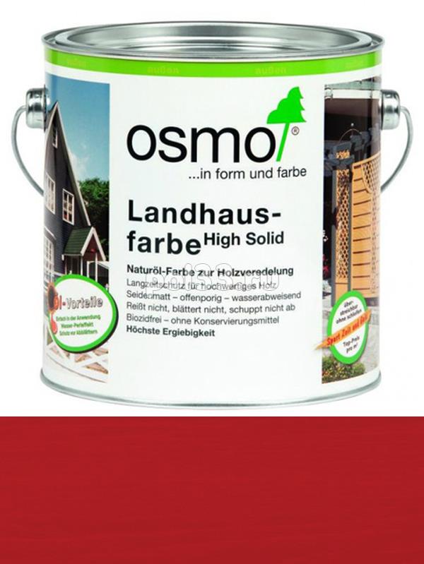 Непрозрачная краска Osmo Landhausfarbe 2311 Красно-коричневая (2.5 л) купить в Калуге по низкой цене