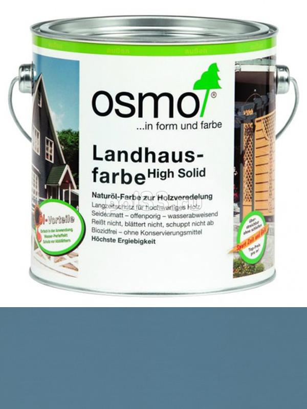 Непрозрачная краска Osmo Landhausfarbe 2507 Серо-голубая (2.5 л) купить в Калуге по низкой цене