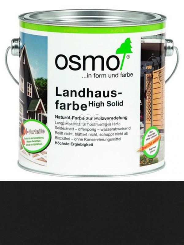 Непрозрачная краска Osmo Landhausfarbe 2703 Серо-черная (2.5 л) купить в Калуге по низкой цене
