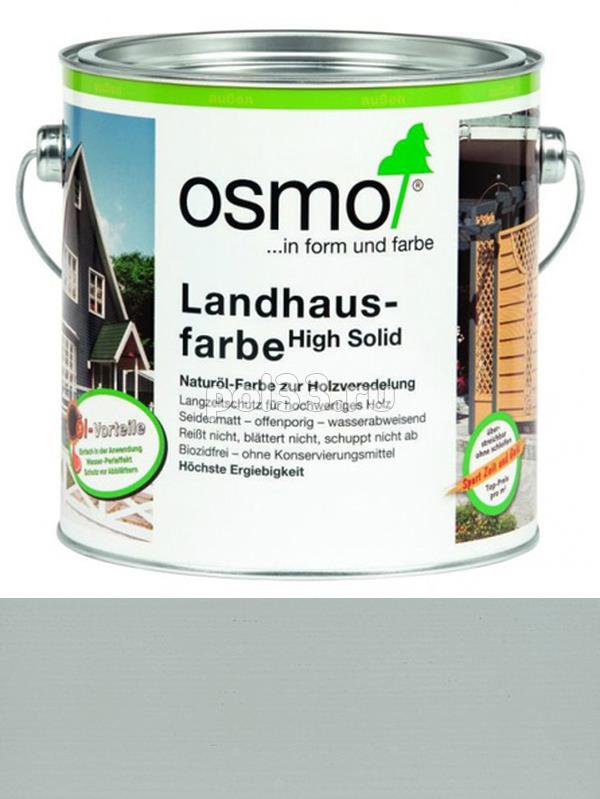 Непрозрачная краска Osmo Landhausfarbe 2735 Дымчато-серая (2.5 л) купить в Калуге по низкой цене