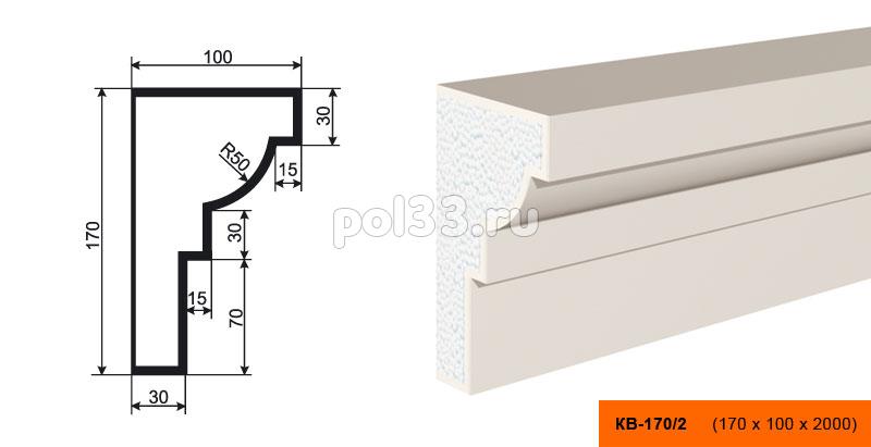 Карниз Lepninaplast (Лепнинапласт) КВ-170/2 купить в Калуге по низкой цене