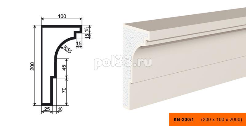 Карниз Lepninaplast (Лепнинапласт) КВ-200/1 купить в Калуге по низкой цене