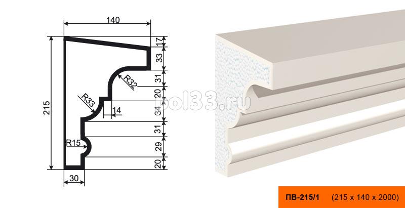 Подоконник Lepninaplast (Лепнинапласт) ПВ-215-1 купить в Калуге по низкой цене