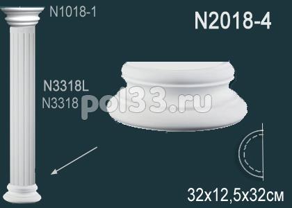 Лепной декор Perfect Полуколонна N2018-4 купить в Калуге по низкой цене