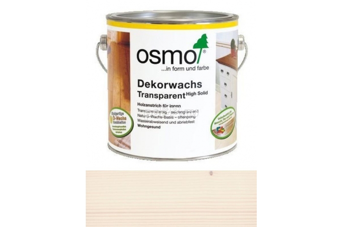 Цветное масло с тведым воском Osmo Dekorwachs Transparent 3111 Белое (0.75 л)