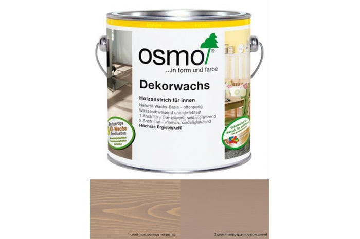 Цветное масло с тведым воском Osmo Dekorwachs Intensive (Creativ) 3132 Серо-бежевый (0.75 л)