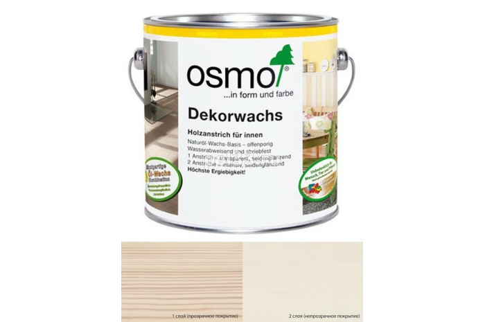 Цветное масло с тведым воском Osmo Dekorwachs Intensive (Creativ) 3172 Шелк (0.75 л)