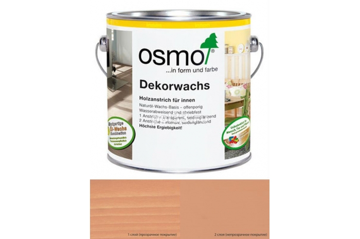 Цветное масло с тведым воском Osmo Dekorwachs Intensive (Creativ) 3183 Коралл (0.75 л)