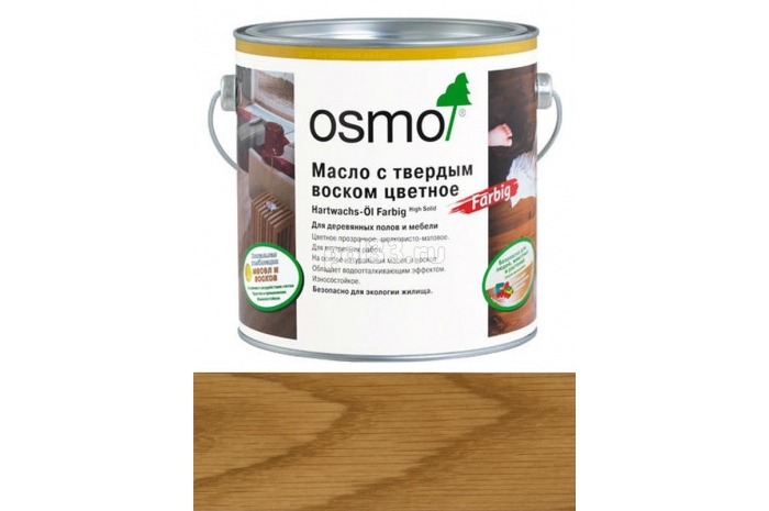 Цветное масло с твердым воском Osmo Hartwachs-Ol Farbig 3071 Мёд (0.75 л)