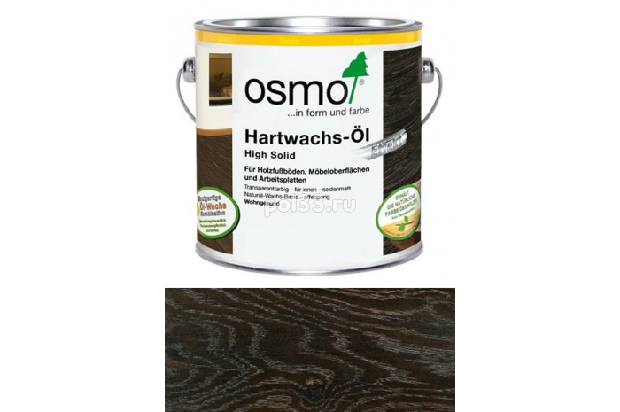 Цветное масло с твердым воском Osmo Hartwachs-Ol Farbig 3091 Серебро (0.75 л)