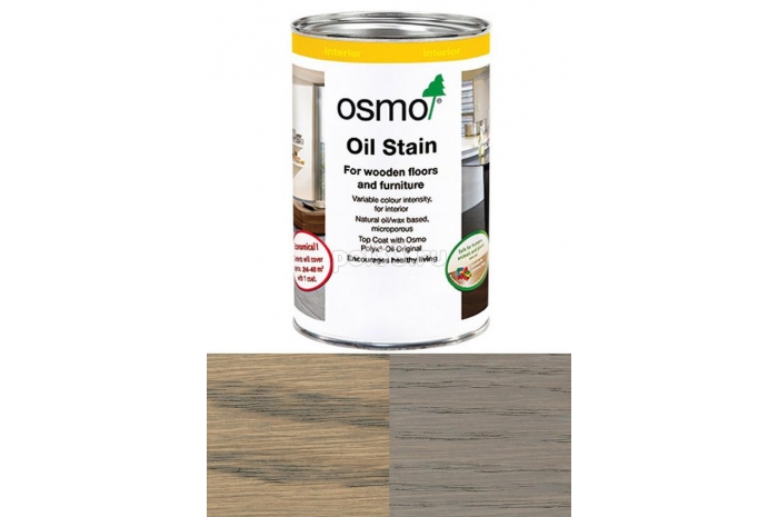 Цветной бейц (морилка) Osmo Ol-Beize 3512 Серебристо-серый прозрачный/интенсивный (0.75 л)