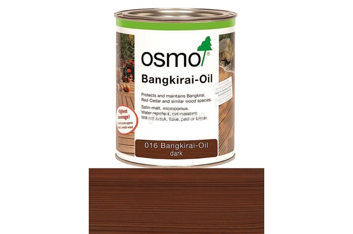 Масло Osmo для террас Terrassen-Ole 016 Темное бангкирай (0.75 л)