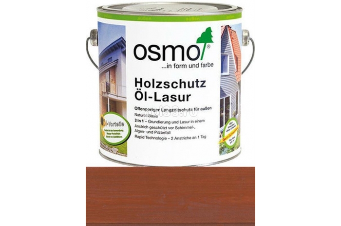 Защитное масло-лазурь для древесины Osmo Holz-Schutz Ol Lasur 704 Каштан (0.75 л)