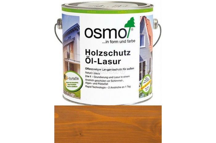 Защитное масло-лазурь для древесины Osmo Holz-Schutz Ol Lasur 706 Дуб (0.75 л)