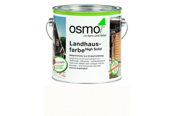 Непрозрачная краска Osmo Landhausfarbe 2101 Белая (0.75 л)