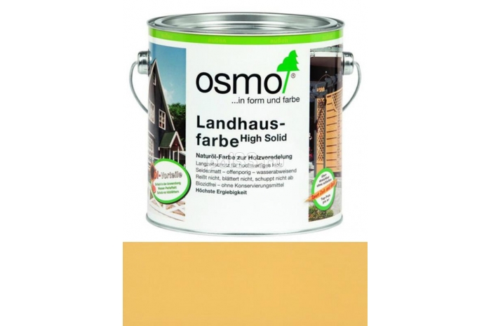 Непрозрачная краска Osmo Landhausfarbe 2205 Ярко-желтая (0.75 л)
