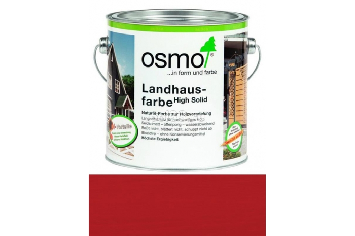Непрозрачная краска Osmo Landhausfarbe 2311 Красно-коричневая (0.75 л)