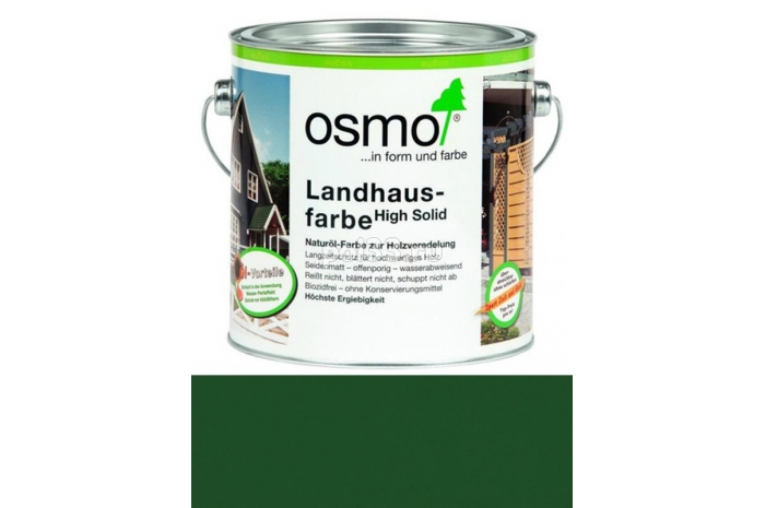 Непрозрачная краска Osmo Landhausfarbe 2404 Темно-зеленая (0.75 л)