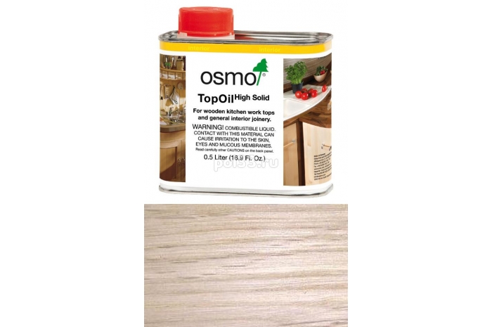 Масло с твердым воском для мебели и столешниц Osmo TopOil 3068 Натур (2.5 л)