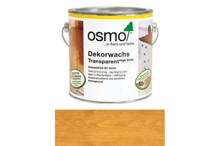 Цветное масло с тведым воском Osmo Dekorwachs Transparent 3103 Дуб светлый (2.5 л)