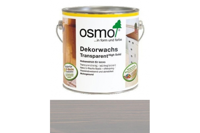 Цветное масло с тведым воском Osmo Dekorwachs Transparent 3119 Шелковисто-серое (2.5 л)