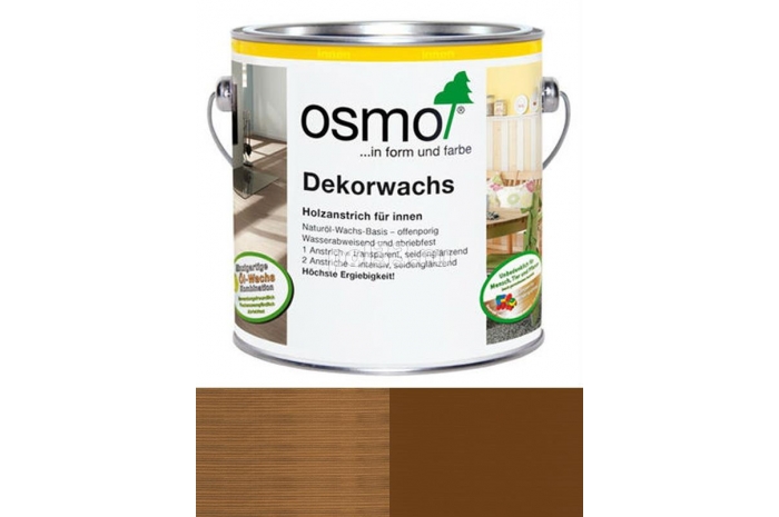 Цветное масло с тведым воском Osmo Dekorwachs Intensive (Creativ) 3165 Коричневый (2.5 л)