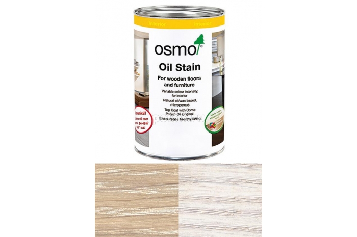 Цветной бейц (морилка) Osmo Ol-Beize 3501 Белый прозрачный/интенсивный (2.5 л)