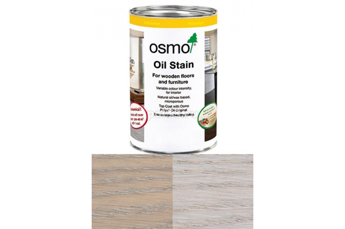 Цветной бейц (морилка) Osmo Ol-Beize 3518 Светло-серый прозрачный/интенсивный (2.5 л)