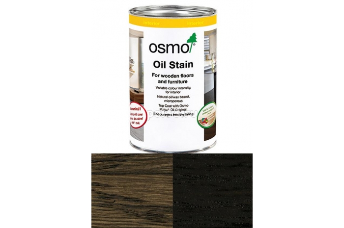 Цветной бейц (морилка) Osmo Ol-Beize 3590 Черный прозрачный/интенсивный (2.5 л)
