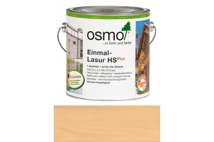Однослойная лазурь Einmal-Lasur HS Plus 9233 Хемлок (2.5 л)